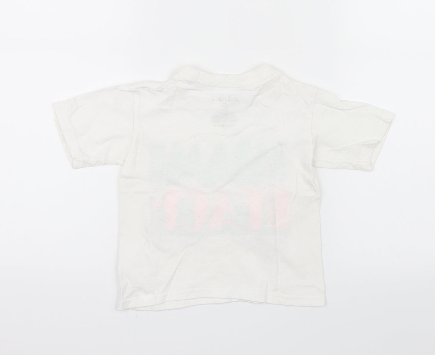 Alrin's Island Boys White   Basic T-Shirt Size 2 Years