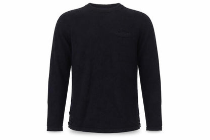 Front view of H&M men’s blue knit jumper, size S