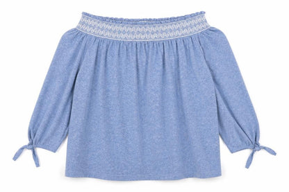 Front view of Next women’s blue basic t-shirt, size UK 6