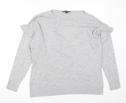 Dorothy Perkins Womens Grey   Pullover Jumper Size 18