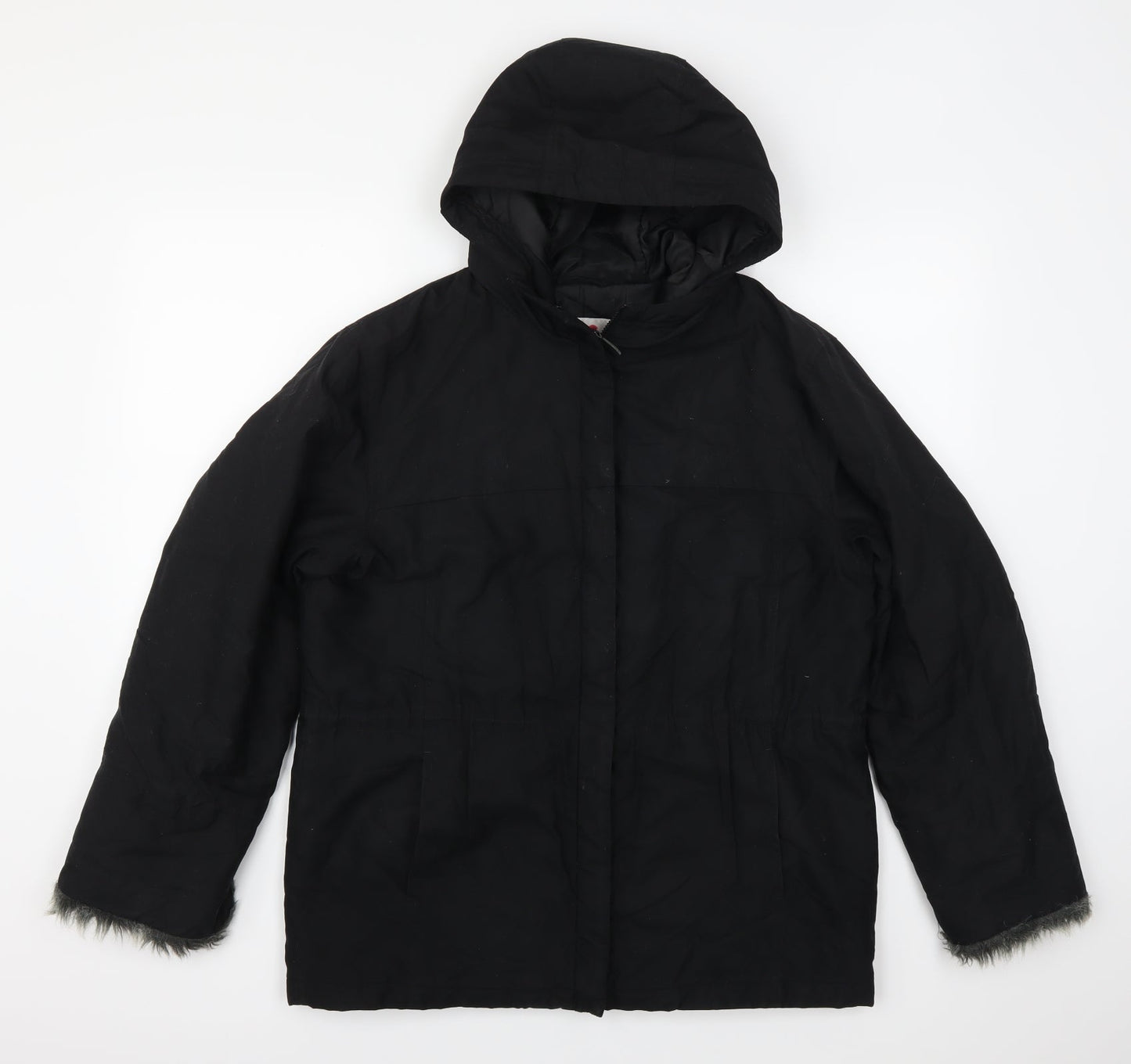 NEXT Womens Black   Overcoat Coat Size 12