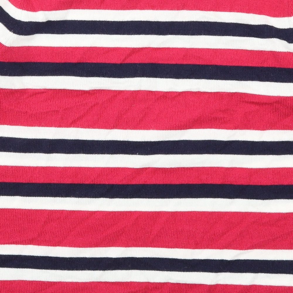Papaya Womens Pink Striped  Pullover Jumper Size 12