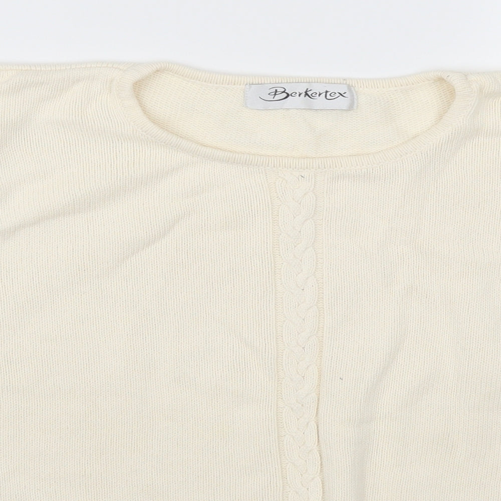 Berkertex Womens Beige   Pullover Jumper Size 14  - Cream