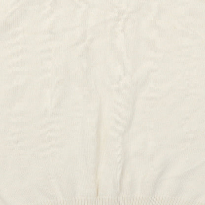 Brand and care label for Berkertex women’s beige jumper, size UK 14, - cream