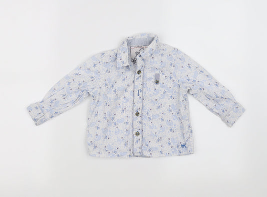 Monsoon  Blue   Basic Button-Up Size 12-18 Months