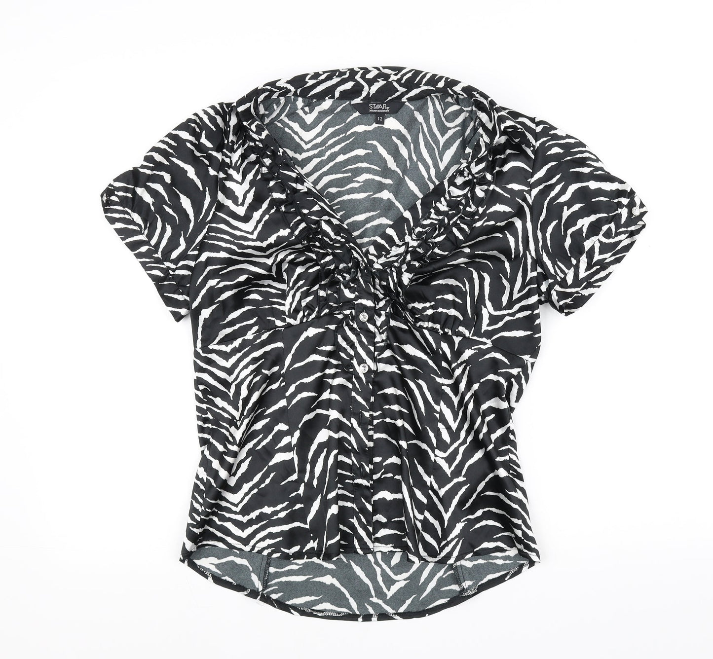 Star Womens Black   Basic Blouse Size 12