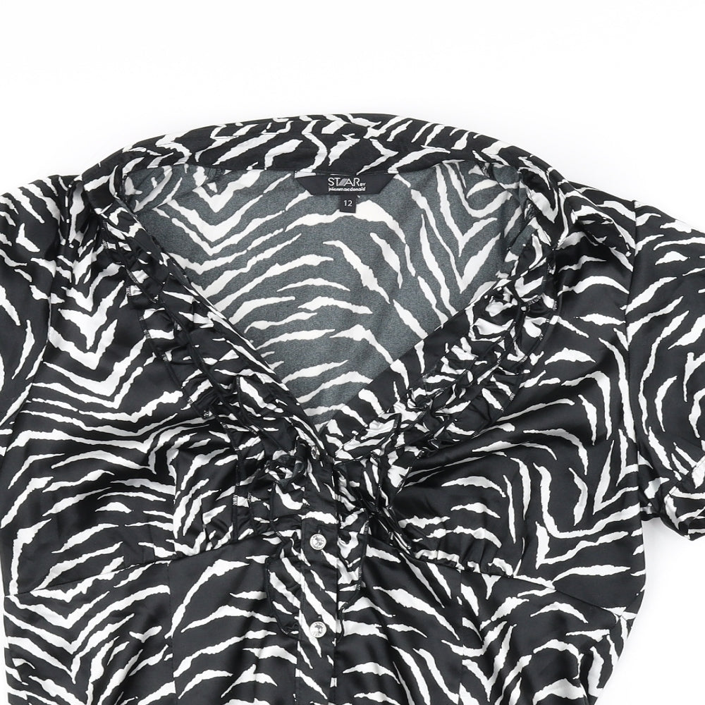 Star Womens Black   Basic Blouse Size 12