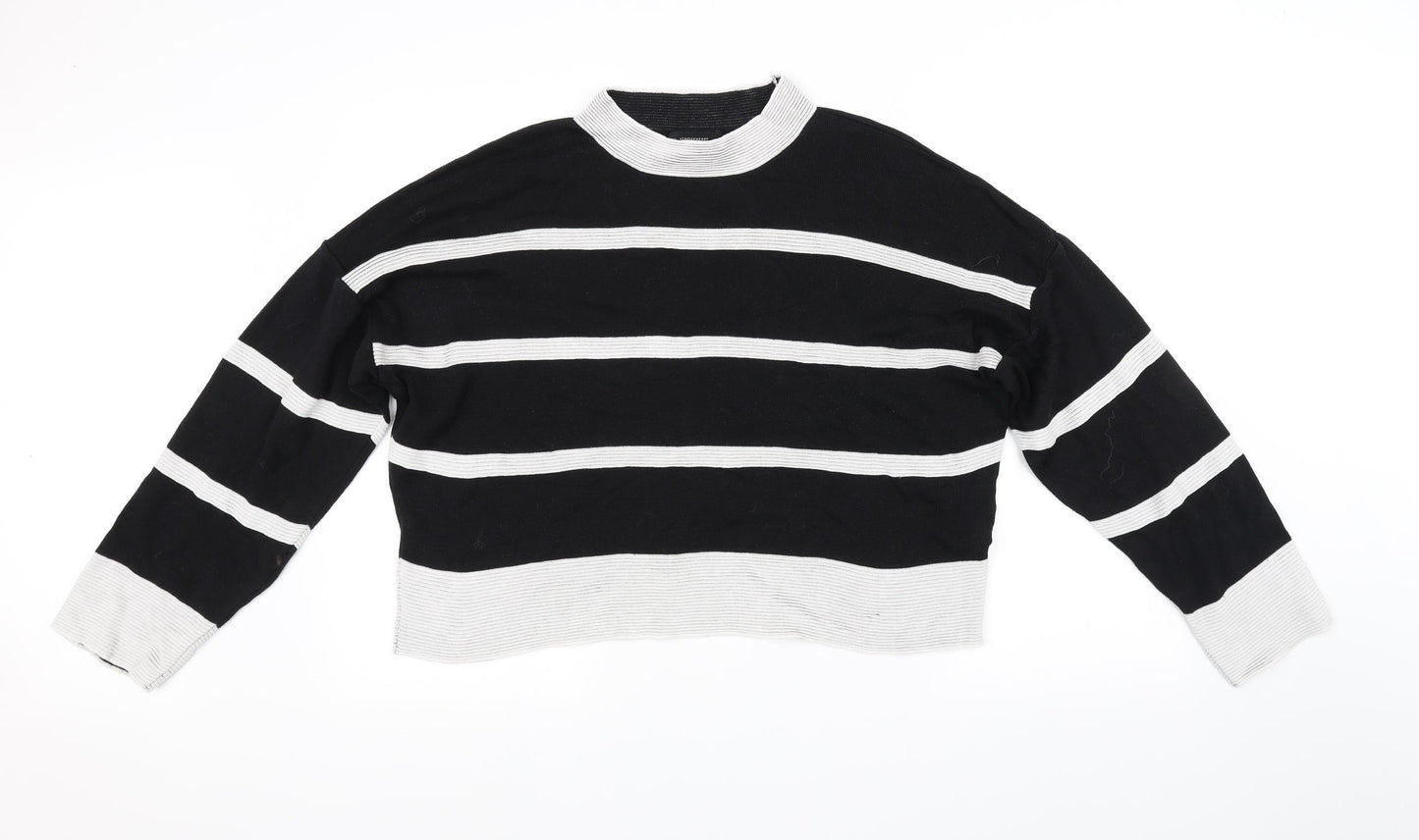 Atmosphere Womens Black Striped  Pullover Jumper Size XL