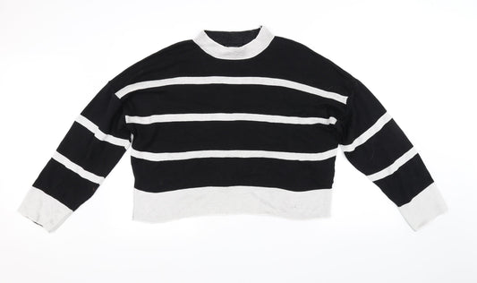 Atmosphere Womens Black Striped  Pullover Jumper Size XL