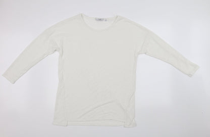 Additional front view of Next women’s white jumper, size UK 16