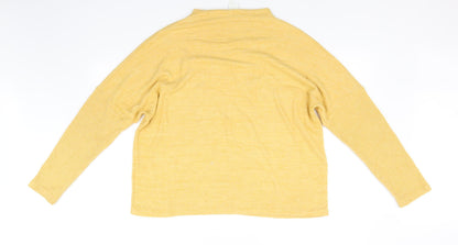 Back view of H&M women’s yellow jumper, size M