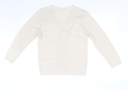 Back view of Keeno women’s beige jumper, size M