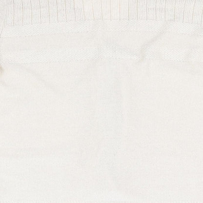 Brand and care label for Keeno women’s beige jumper, size M