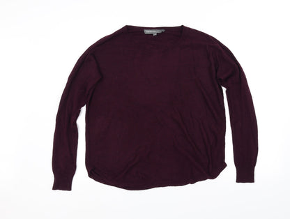 Front view of French Connection men’s purple jumper, size S