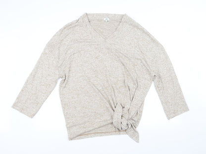Additional front view of River Island women’s beige jumper, size M