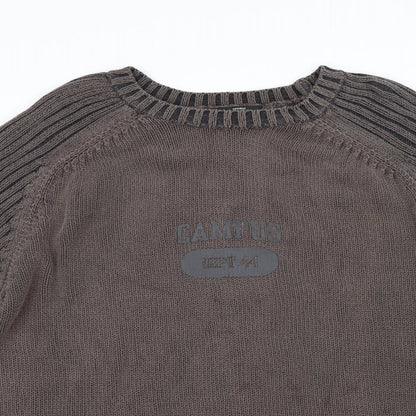Close-up detail of George women’s brown jumper, size XL