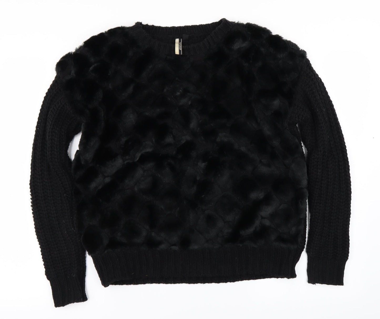 Topshop Womens Black   Pullover Jumper Size S