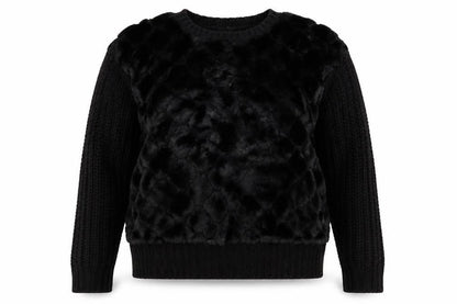 Front view of Topshop women’s black jumper, size S