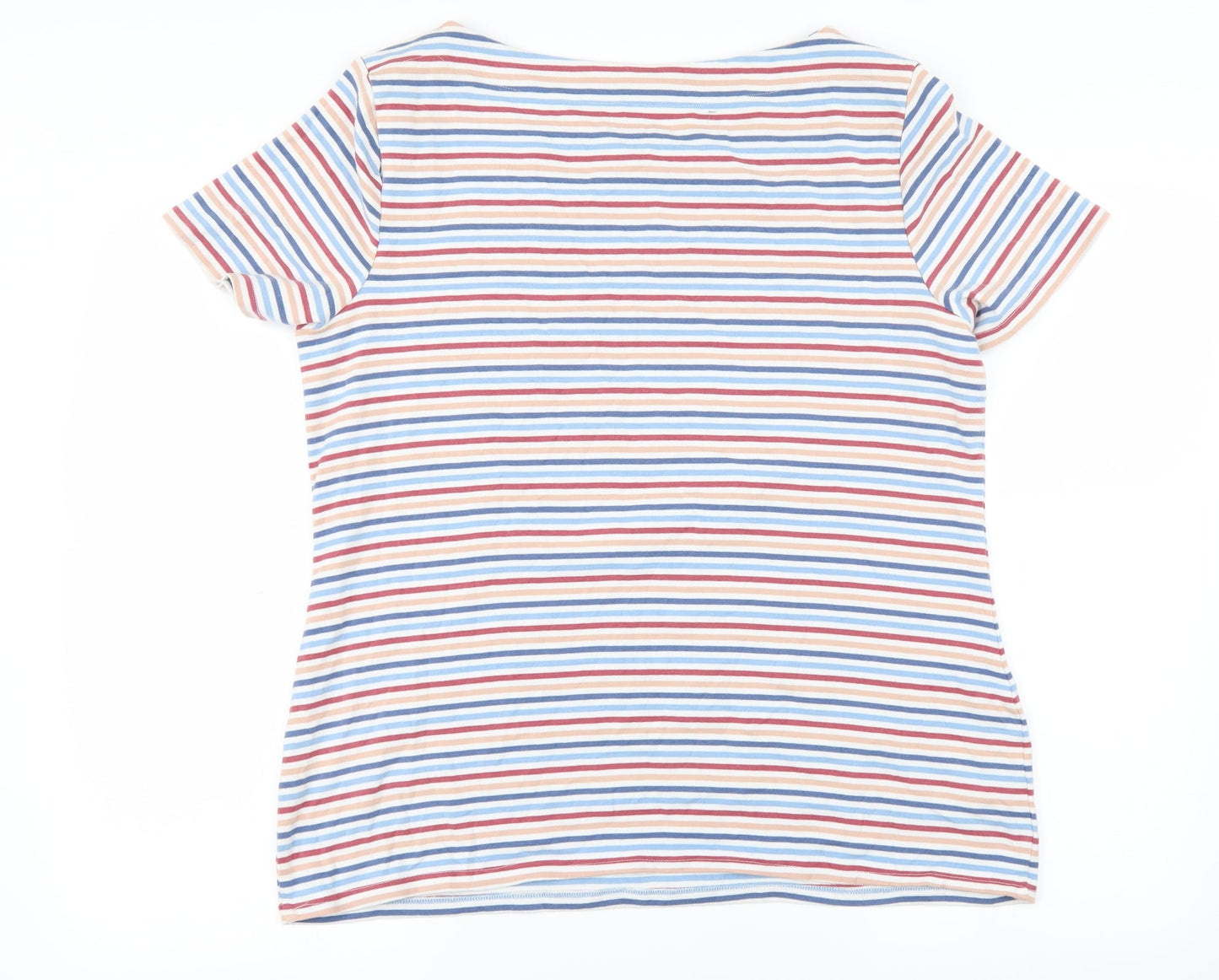 Nutmeg Womens White Striped  Pullover Jumper Size 20