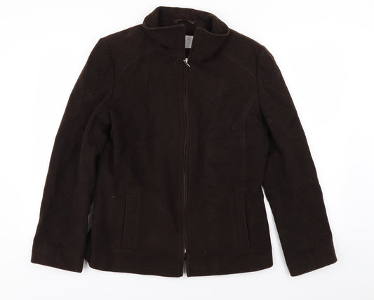 JWF Womens Brown   Jacket Coat Size 12