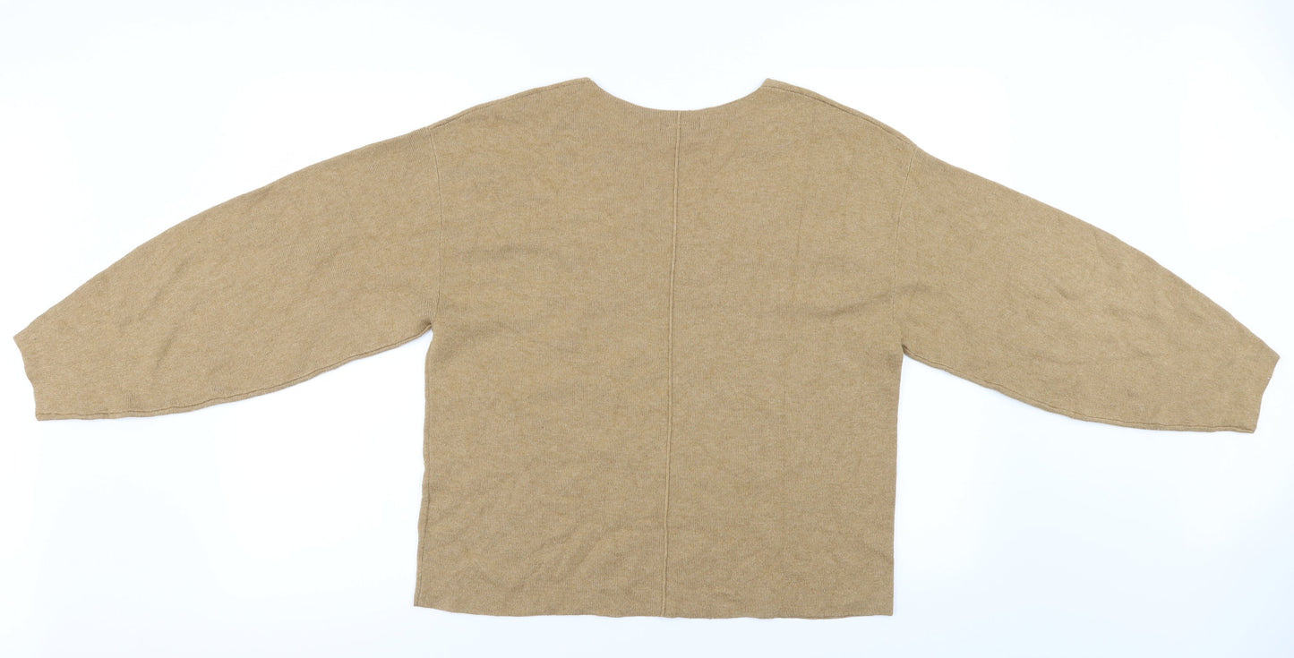H&M Womens Beige   Pullover Jumper Size S