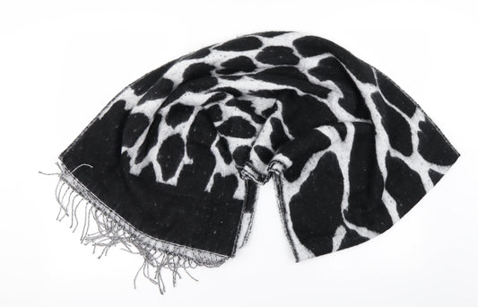 TU Womens Black Animal Print   Scarf