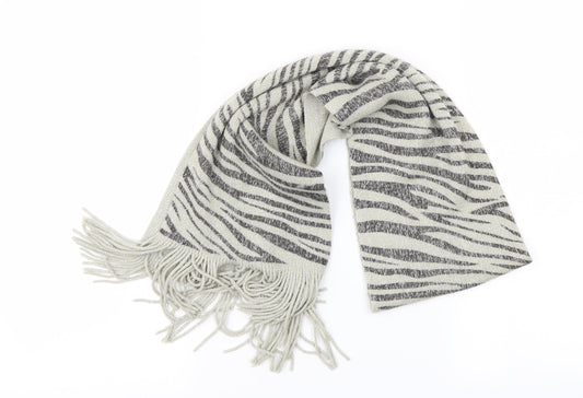 Preworn Womens Beige Animal Print   Scarf
