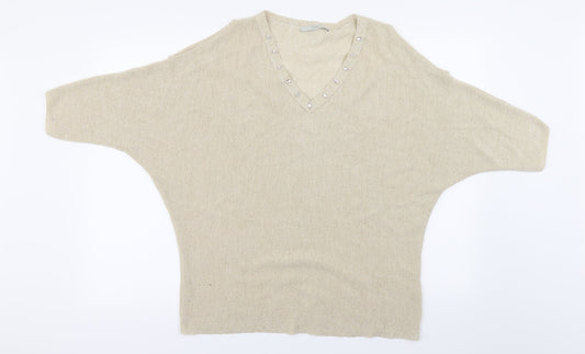George Womens Beige   Pullover Jumper Size L