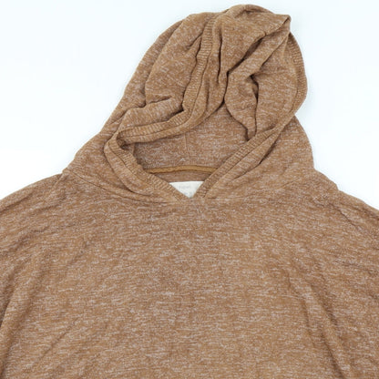 Close-up detail of Next women’s brown jumper, size UK 16