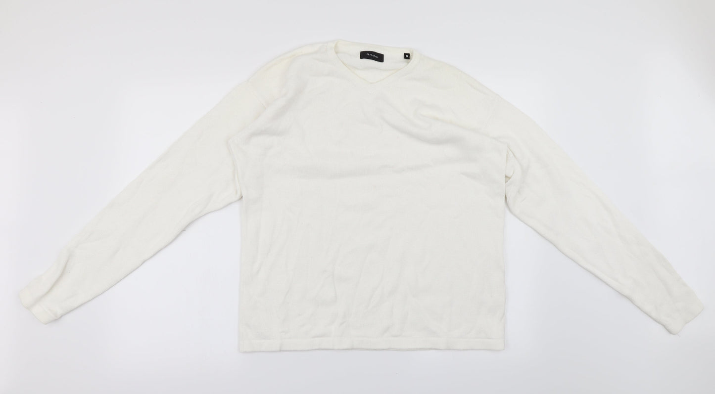 Linea Womens White   Pullover Jumper Size S
