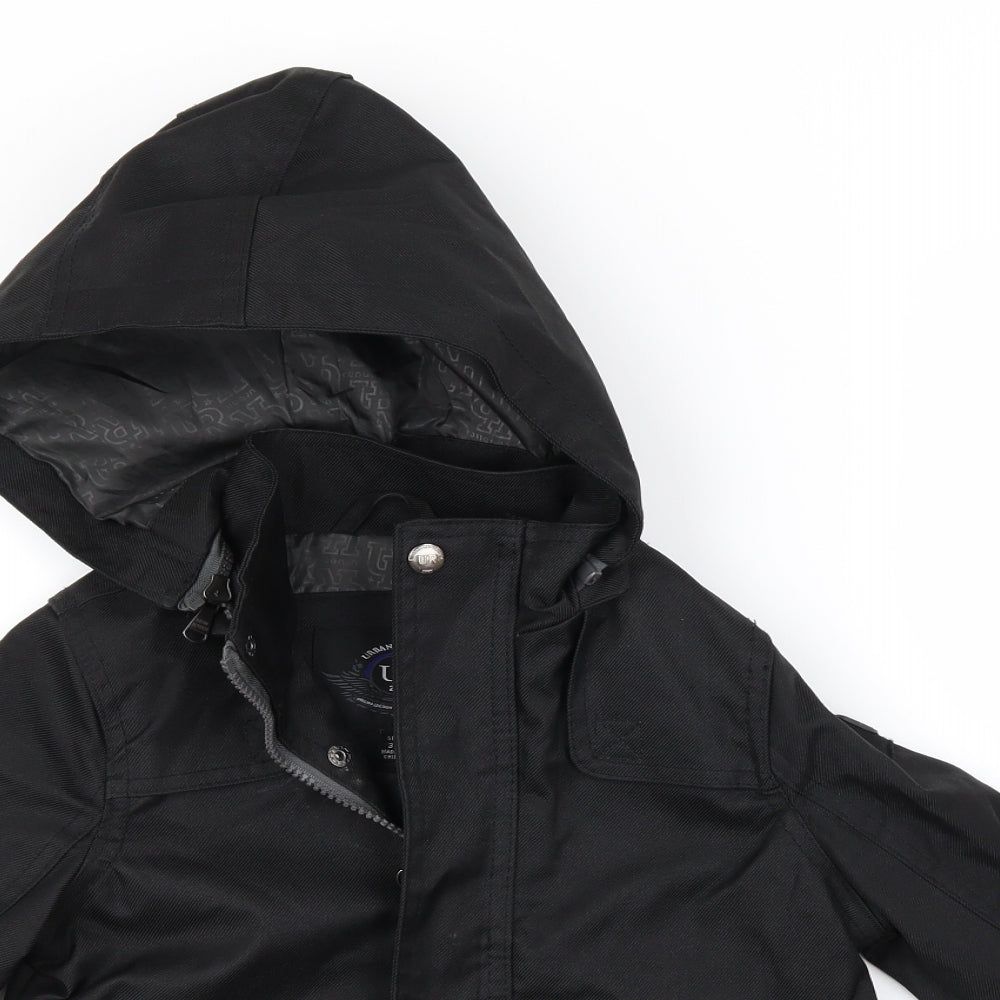 Preworn Boys Black   Jacket Coat Size 3 Years