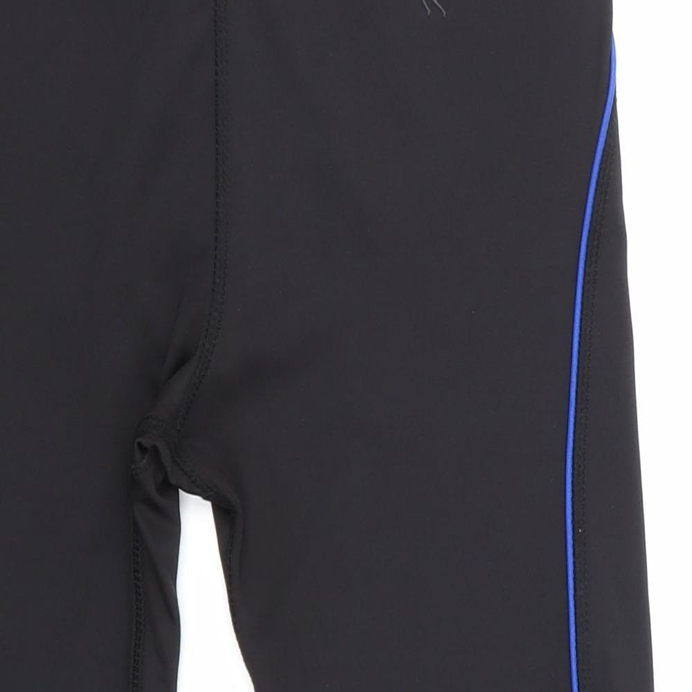 workout Womens Black   Cropped Leggings Size 10