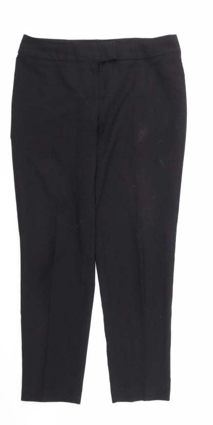 Additional front view of George women’s black trousers, size UK 12
