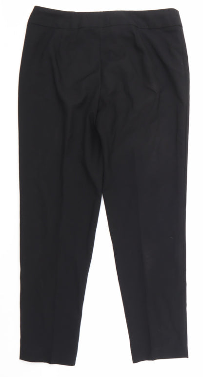 Back view of George women’s black trousers, size UK 12