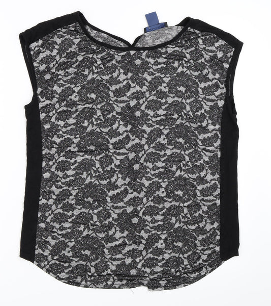 Oasis Womens Black   Basic Blouse Size M