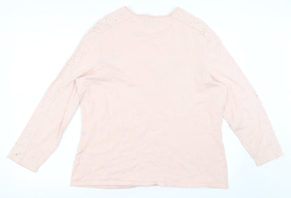 Back view of BPC Selection women’s pink jumper, size L