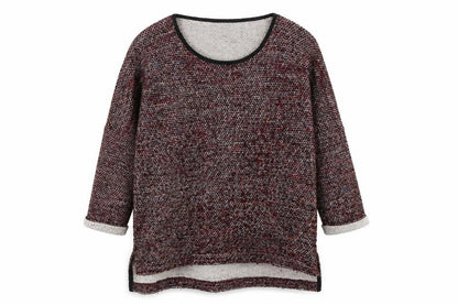 Front view of Topshop women’s red jumper, size UK 10