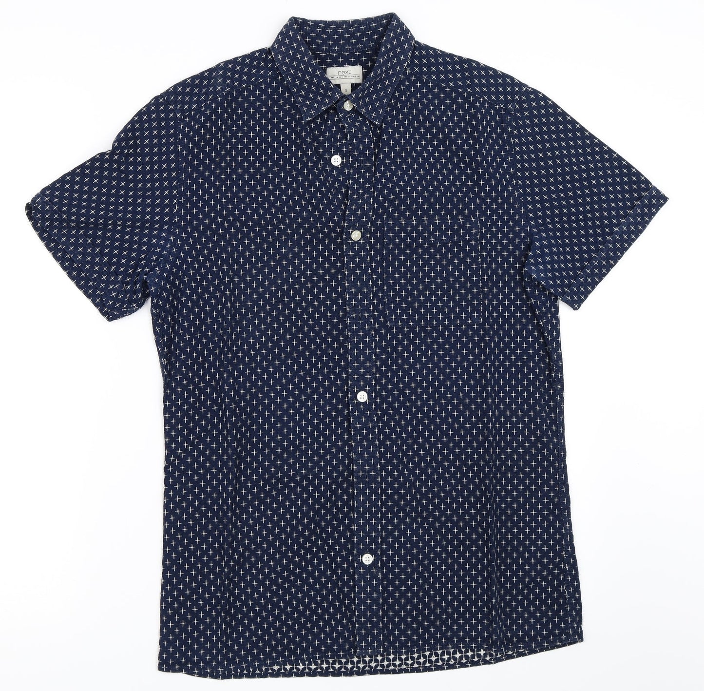 NEXT Mens Blue    Button-Up Size S
