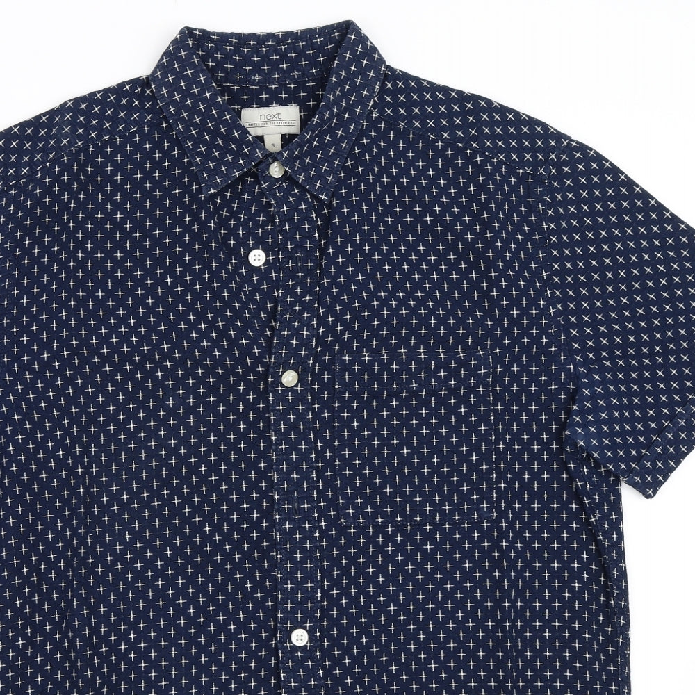 NEXT Mens Blue    Button-Up Size S