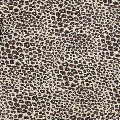 Brand and care label for Preworn women’s beige animal print basic blouse, size UK 10, - leopard print