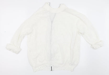 Back view of Next women’s ivory basic t-shirt, size UK 12