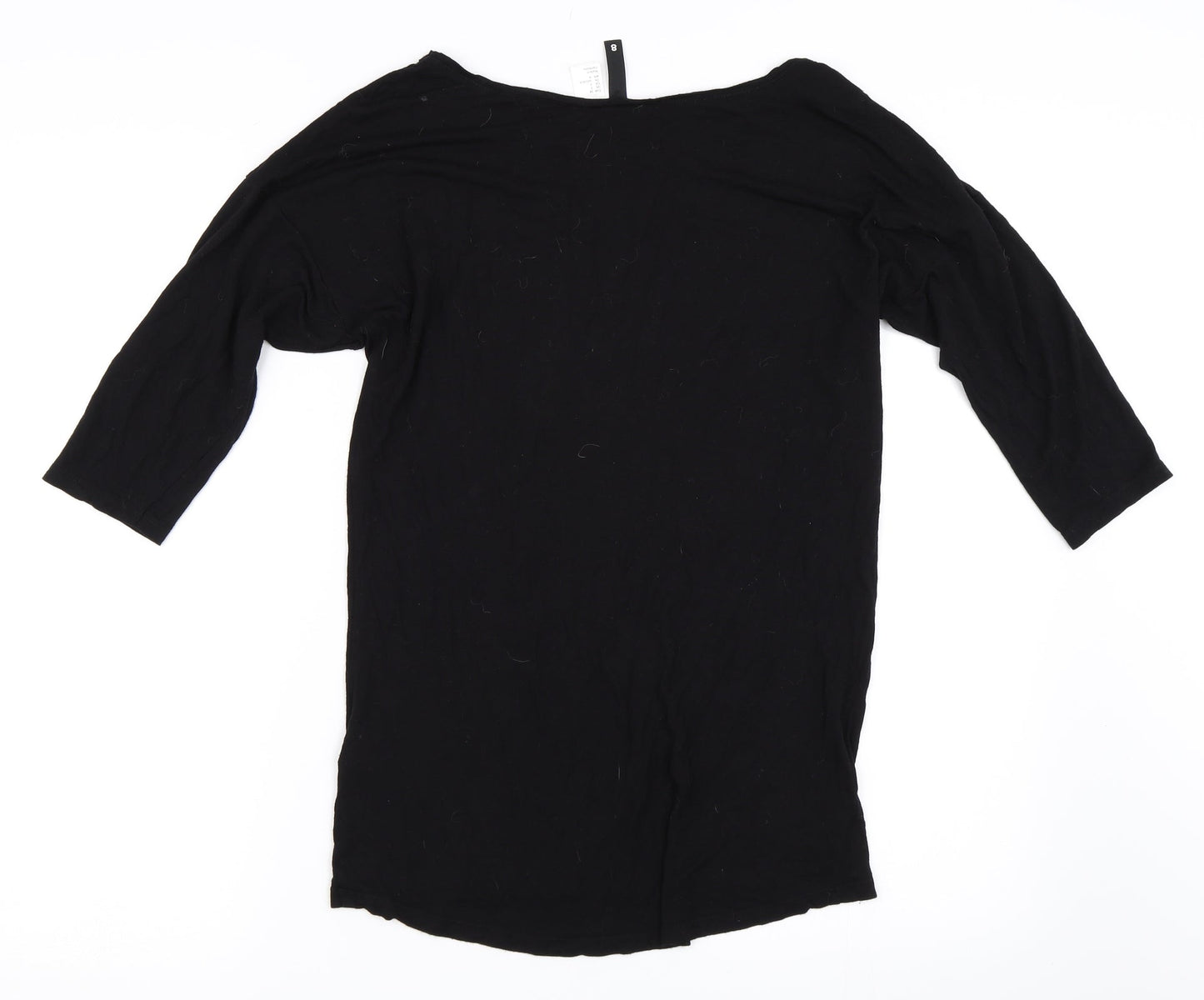 H&M Womens Black   Basic T-Shirt Size 8