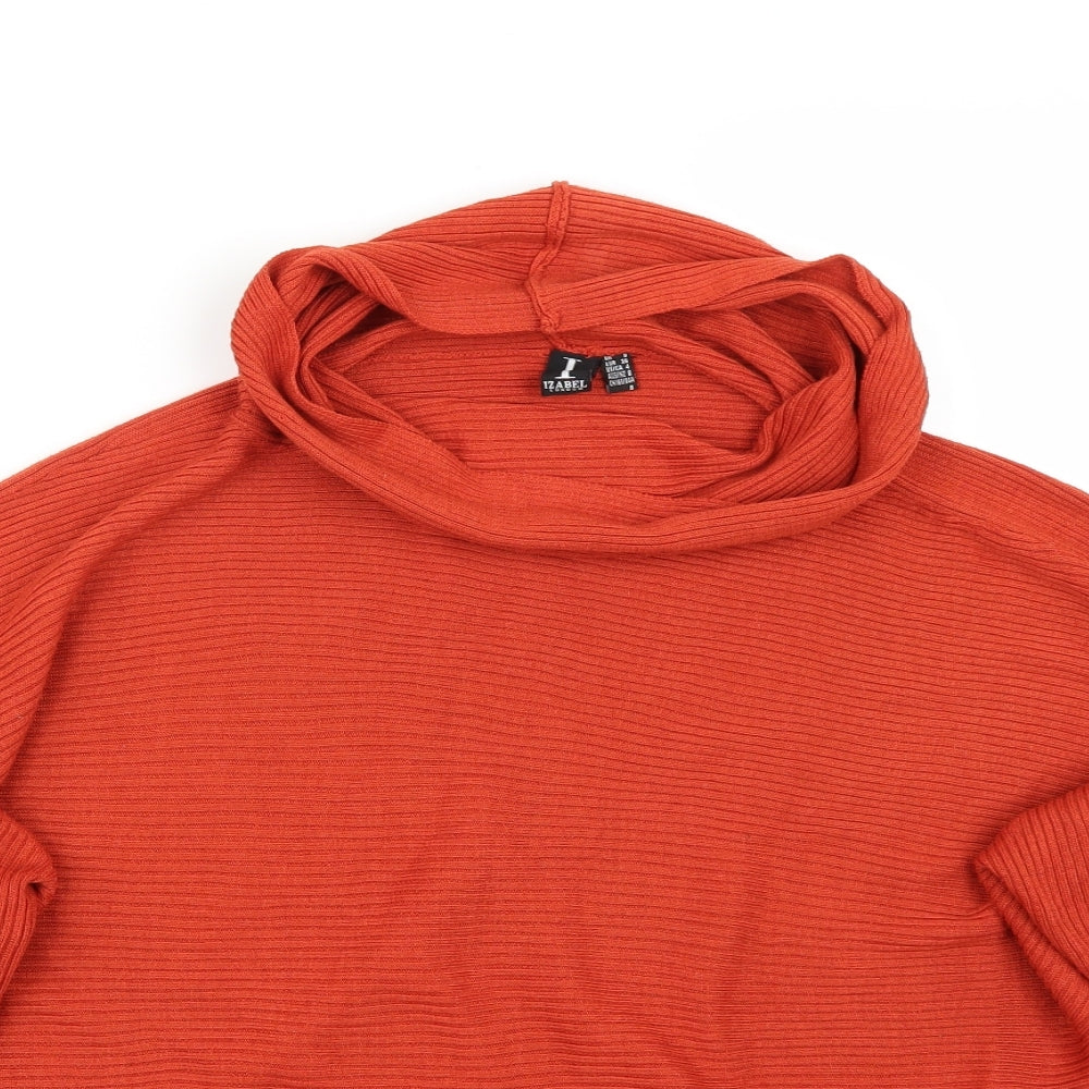 Izabel London Womens Orange   Basic T-Shirt Size 8