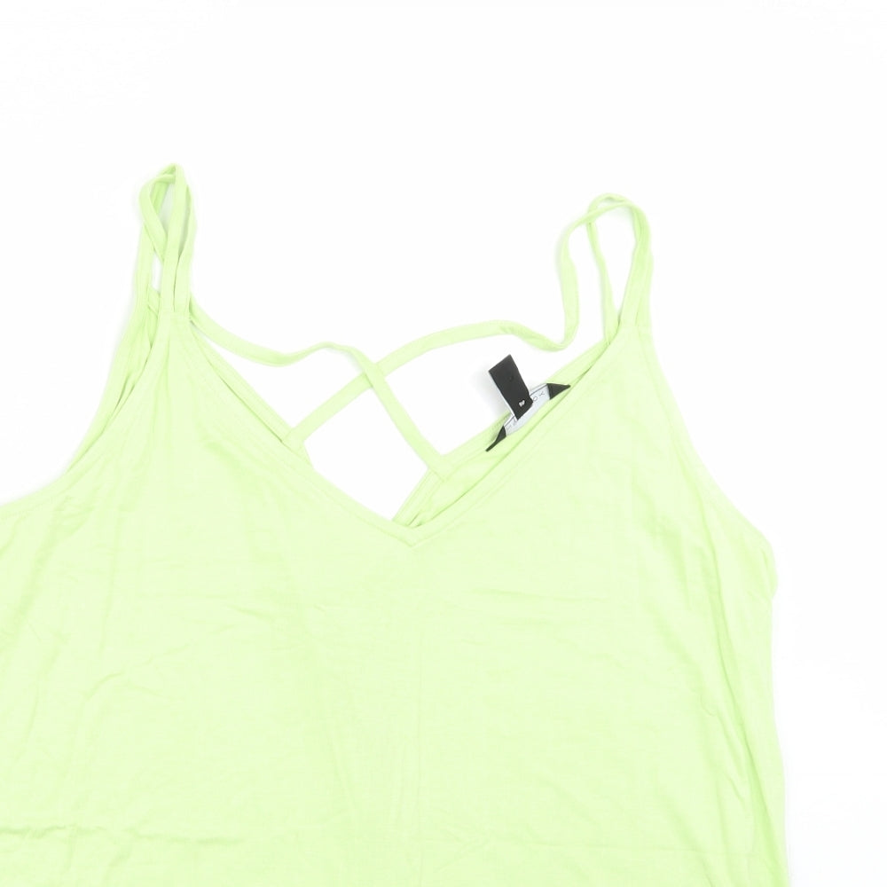 Newlook Womens Green   Basic Tank Size 18