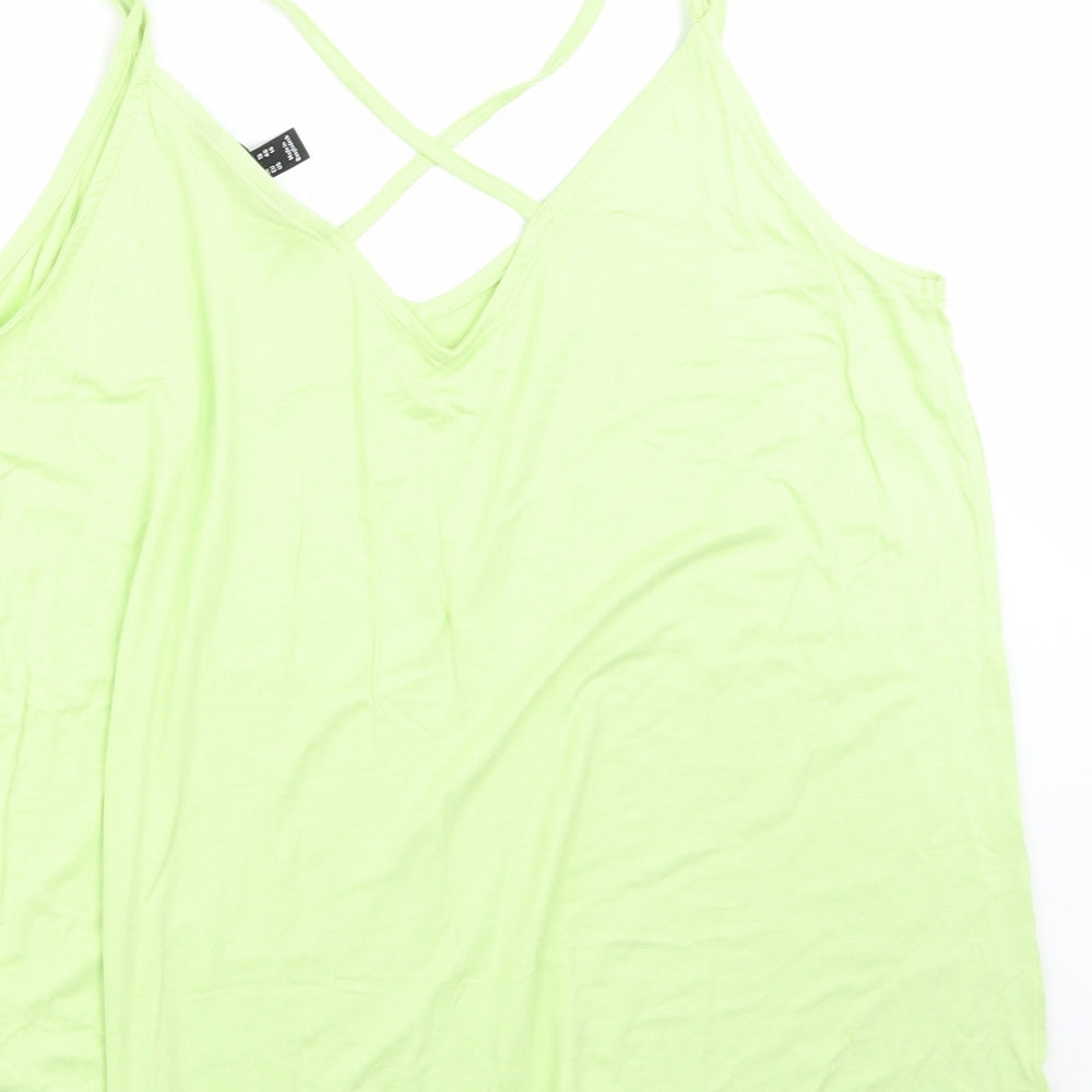 Newlook Womens Green   Basic Tank Size 18