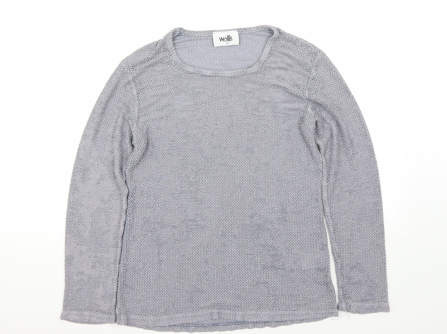Wallis  Womens Grey   Basic T-Shirt Size 12