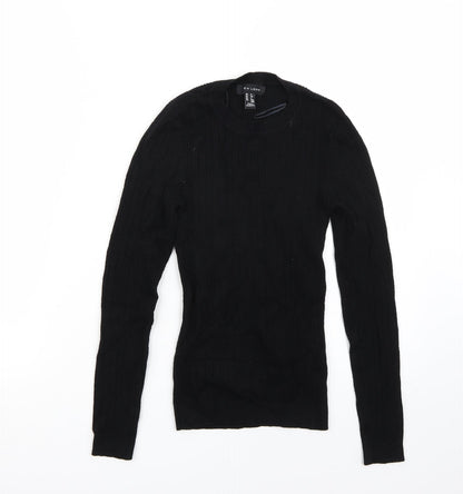 Additional front view of New Look women’s black jumper, size UK 6