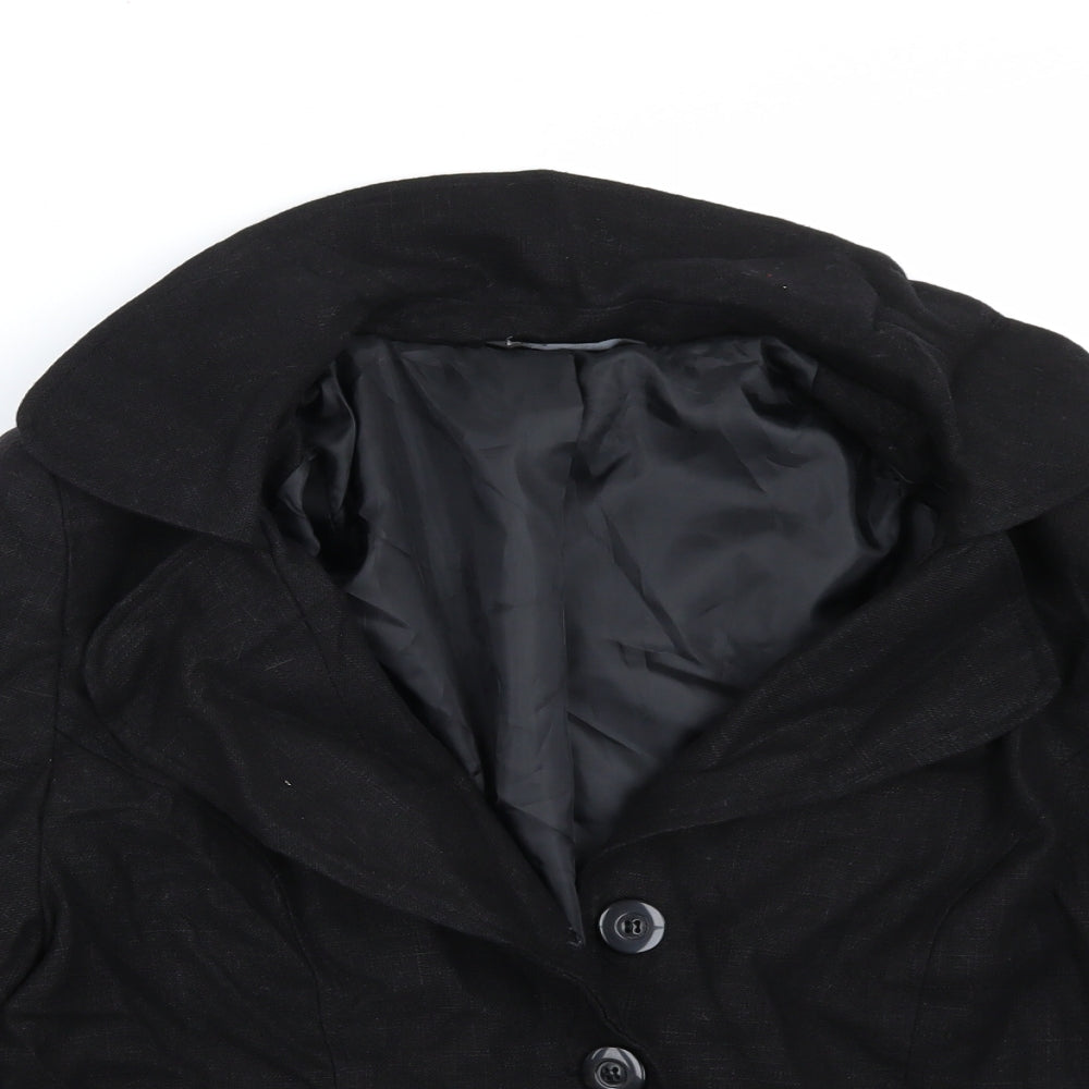 BHS Womens Black   Jacket Coat Size 16
