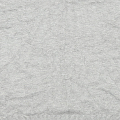 Brand and care label for Marks & Spencer men’s grey knit jumper, size M