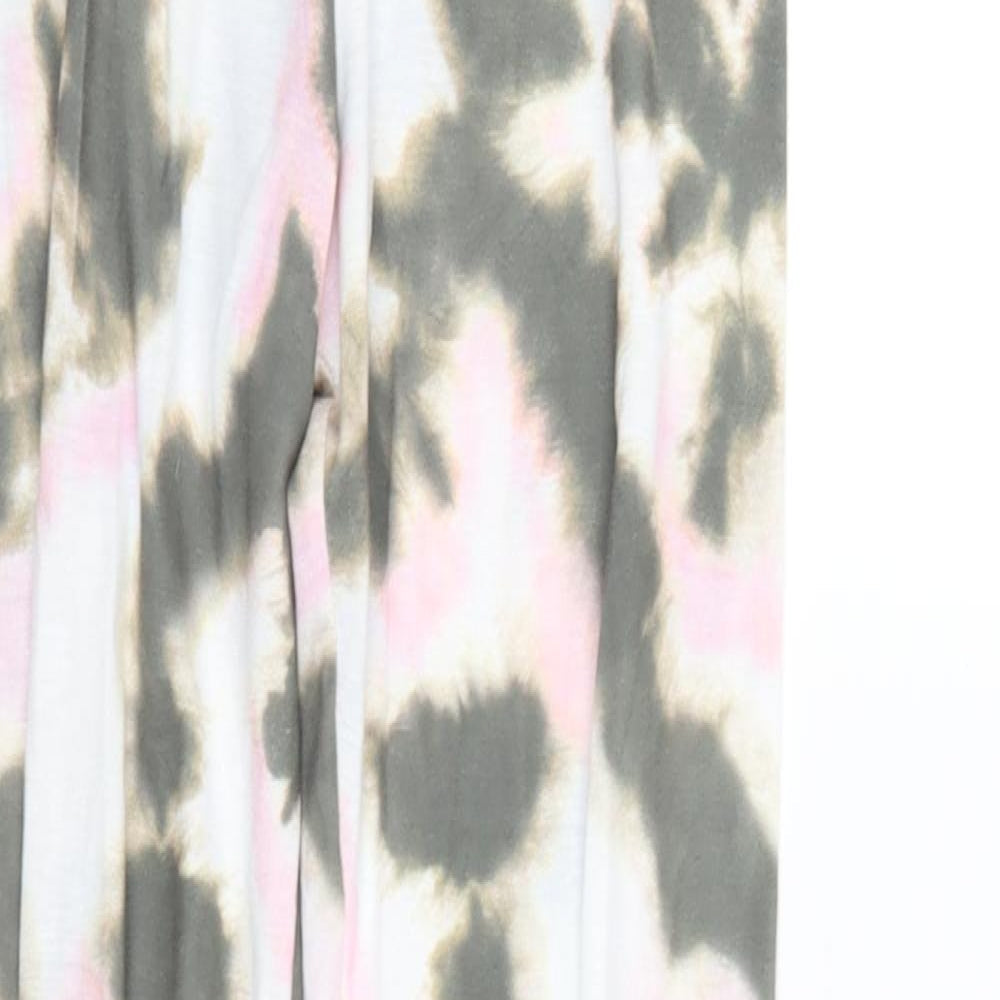 ASOS Womens Brown Camouflage Jersey Carrot Leggings Size 6 L30 in